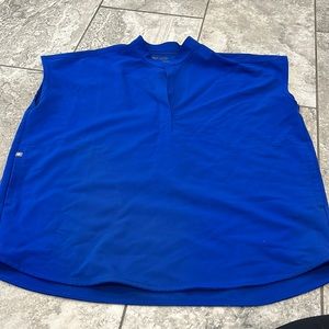 Figs Rafaela scrub top winning blue medium EUC